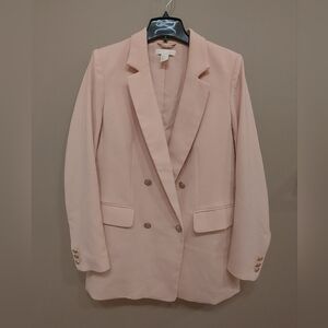 H&M Light Pink Double Breasted  Blazer